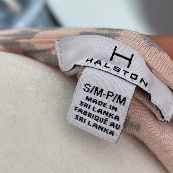 H Halston Pink Kimono-Sleeve Printed Caftan - Picture 6 of 8